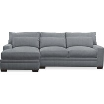 winston gray sectional   