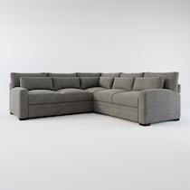 winston gray sectional   