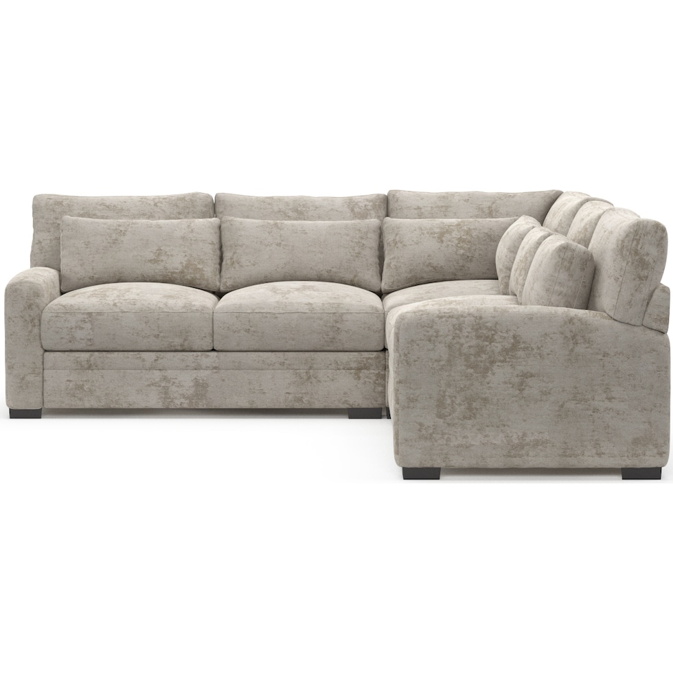 winston gray sectional   