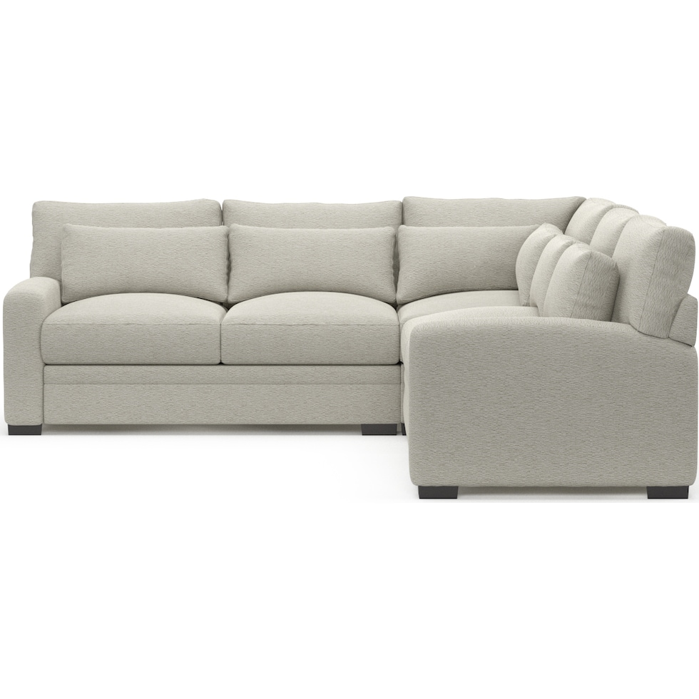 winston gray sectional   