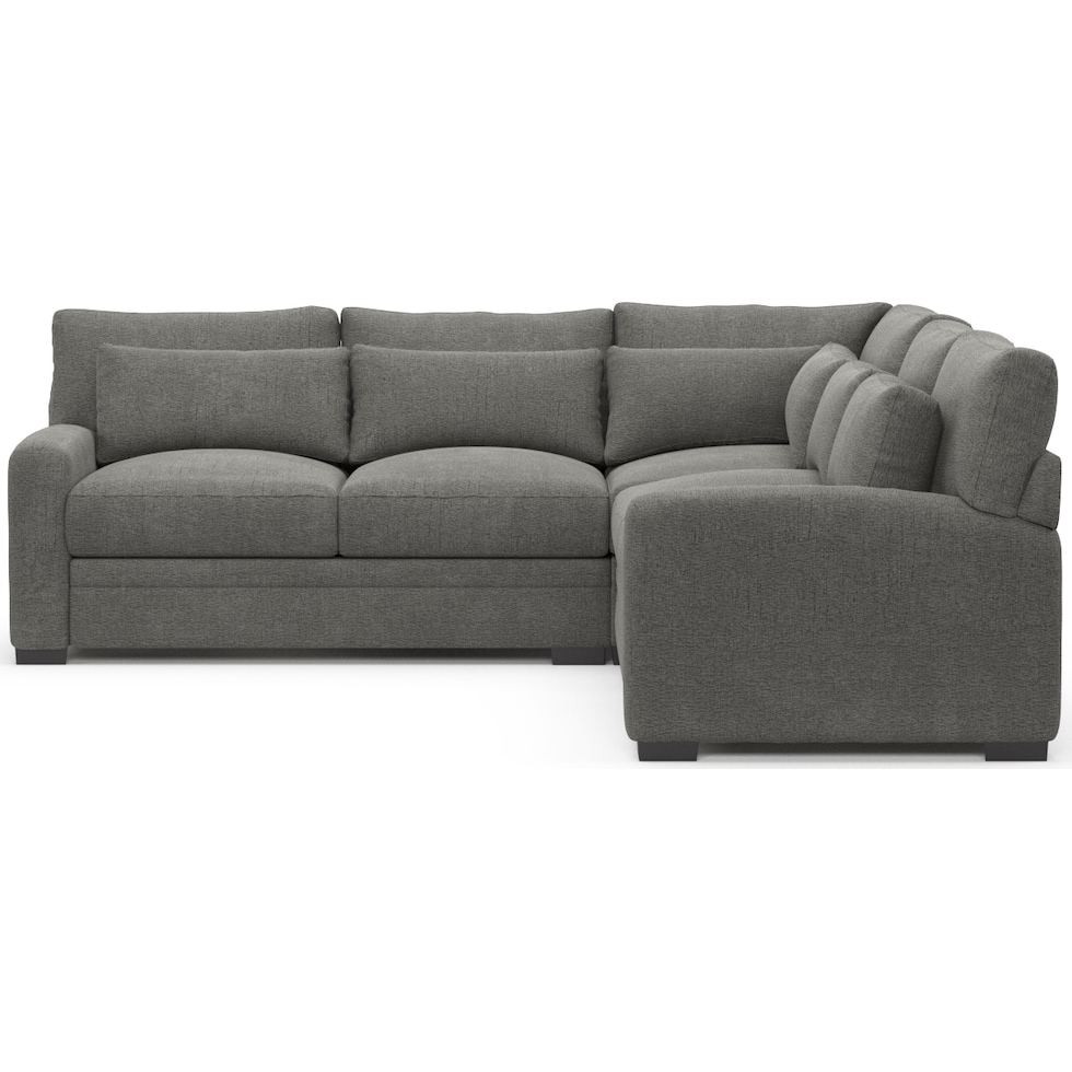 winston gray sectional   