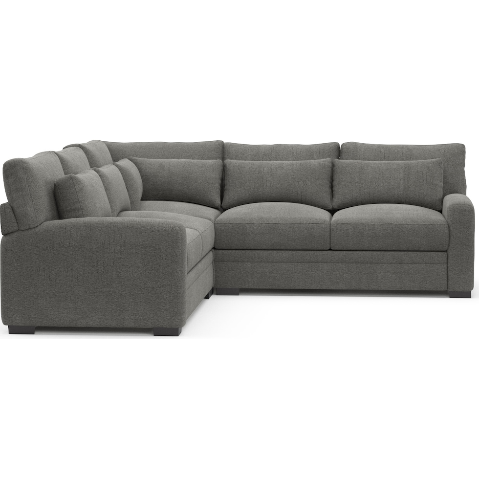 winston gray sectional   