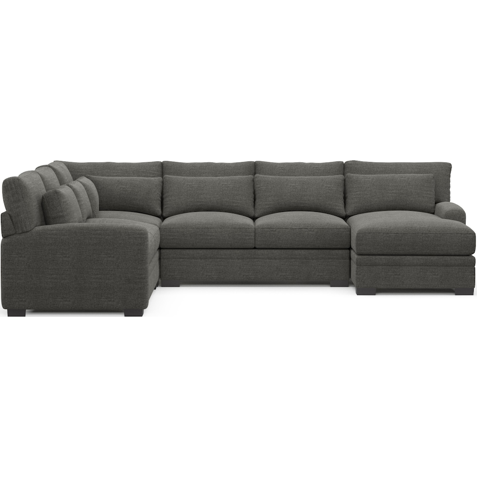 winston gray sectional   