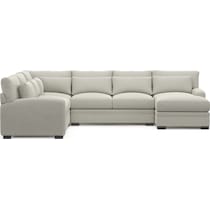 winston gray sectional   