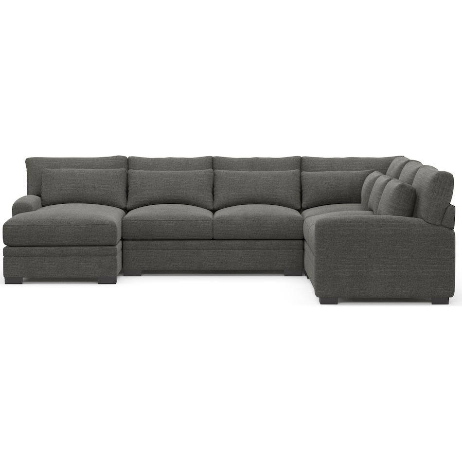 winston gray sectional   