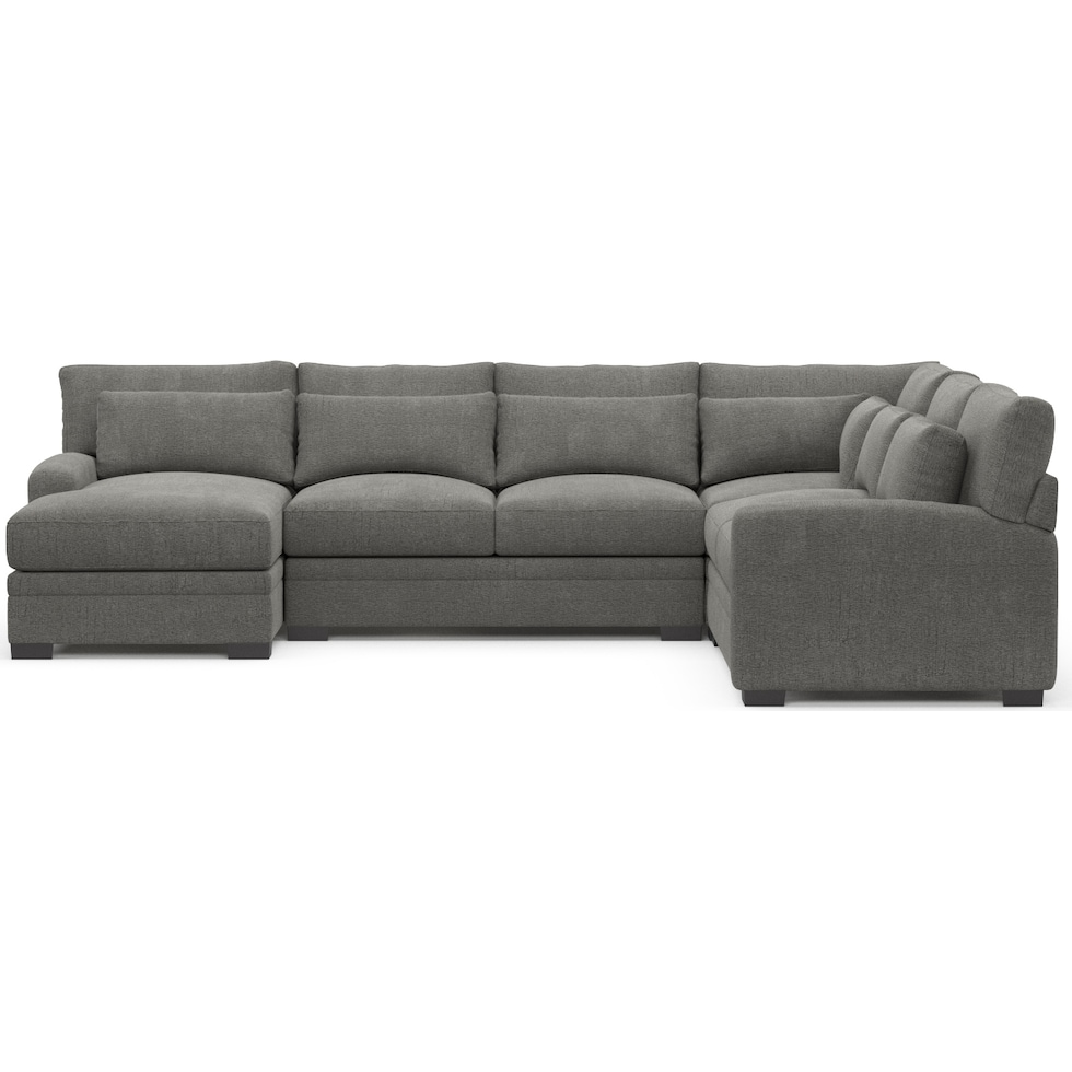 winston gray sectional   