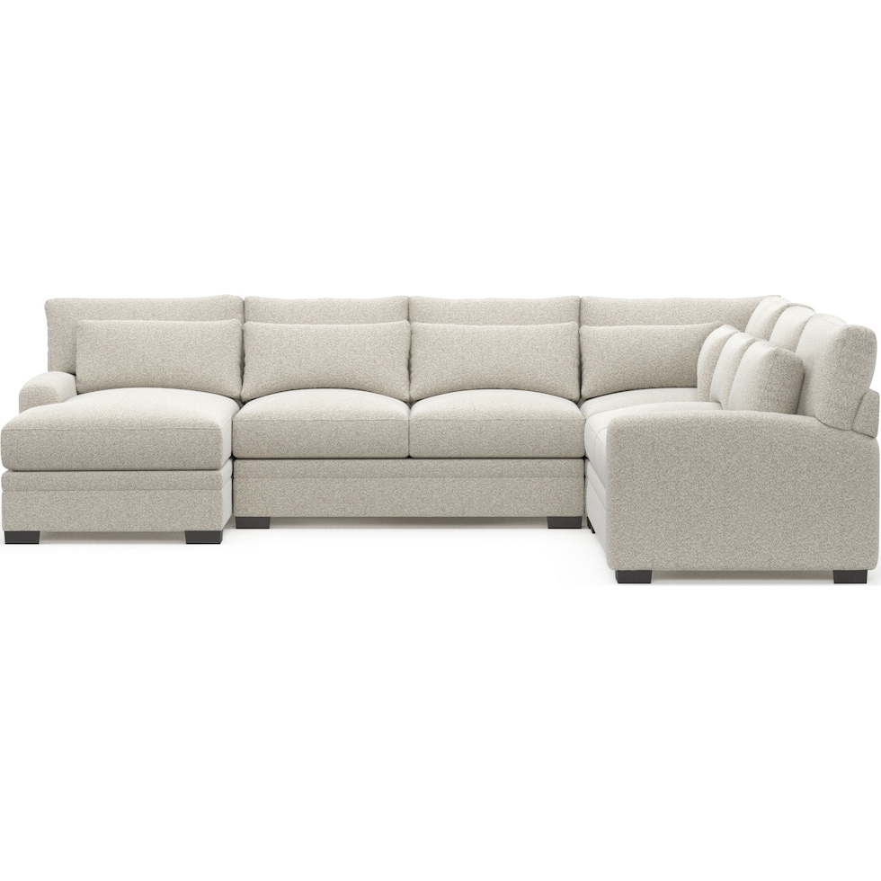 winston gray sectional   