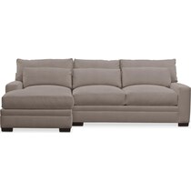 winston gray sectional   