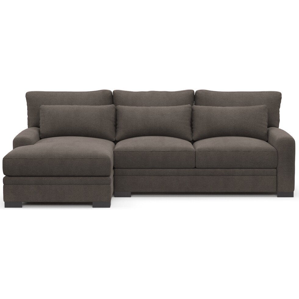 winston gray sectional   