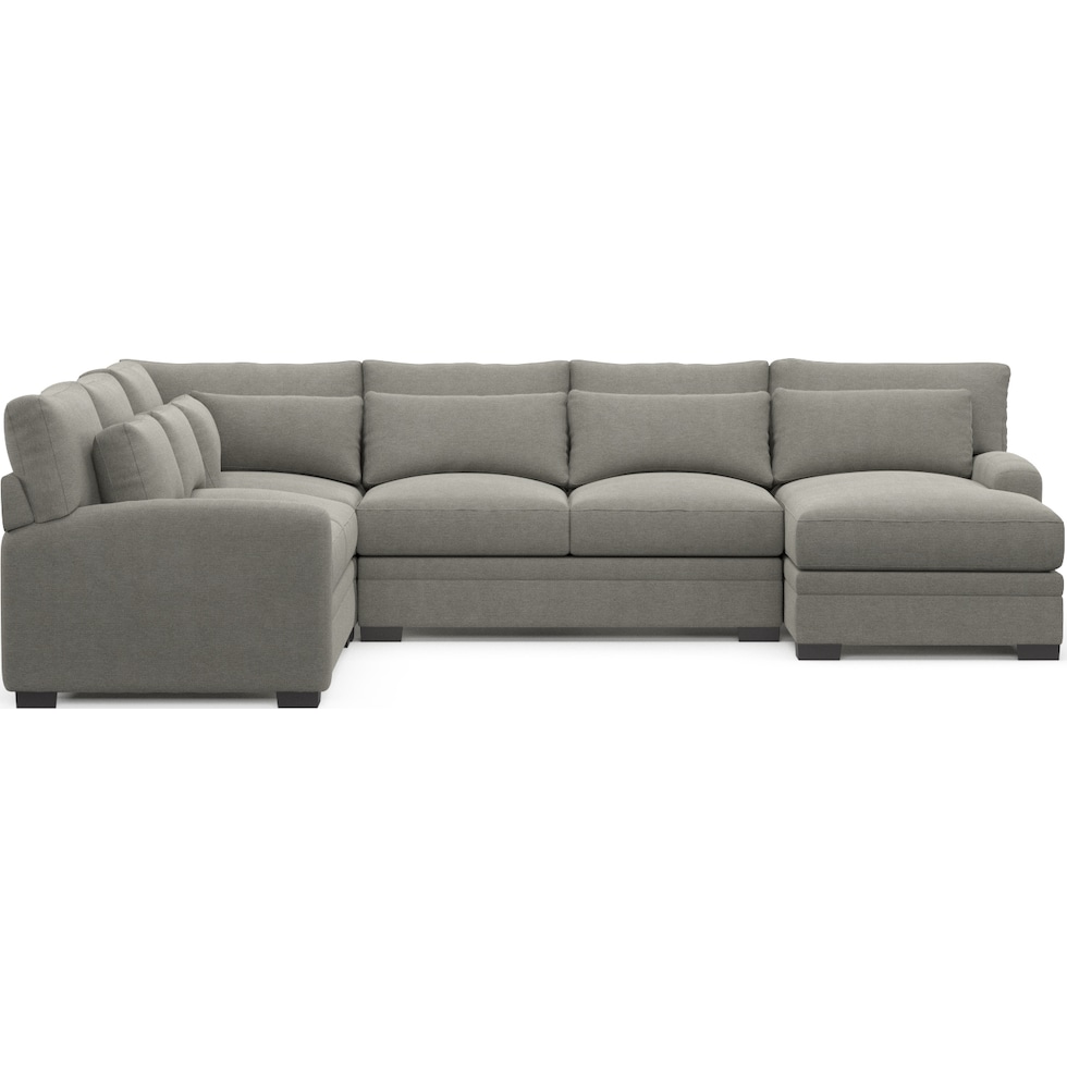 winston gray sectional   