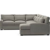 winston gray sectional   