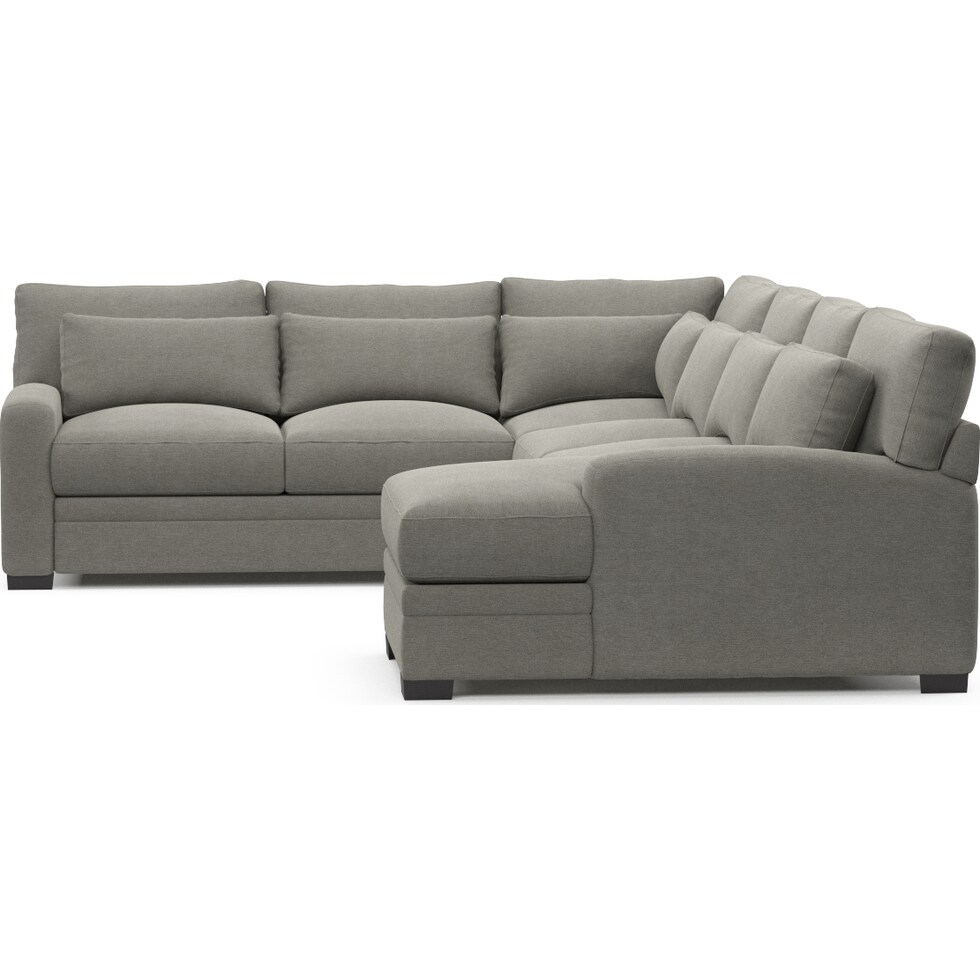 winston gray sectional   