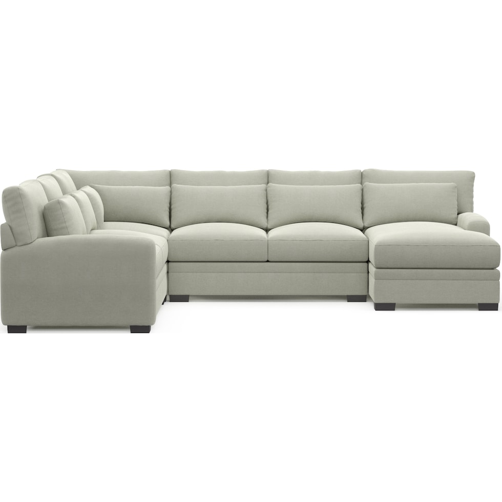 winston gray sectional   