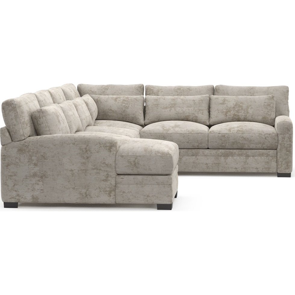 winston gray sectional   