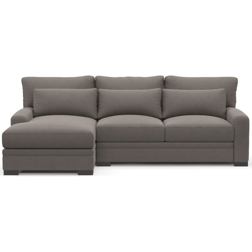 winston gray sectional   