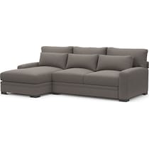 winston gray sectional   