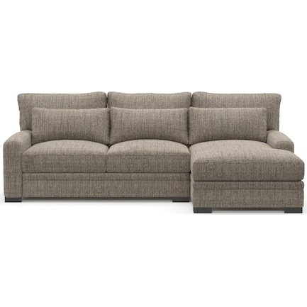 Winston Foam Comfort 2-Piece Sofa with Right-Facing Chaise - Mason Flint