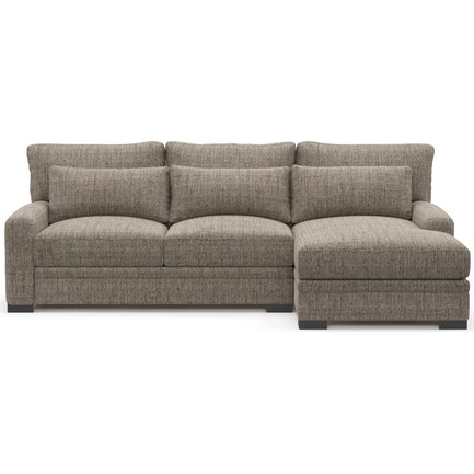 Winston Hybrid Comfort 2-Piece Sectional with Right-Facing Chaise - Mason Flint