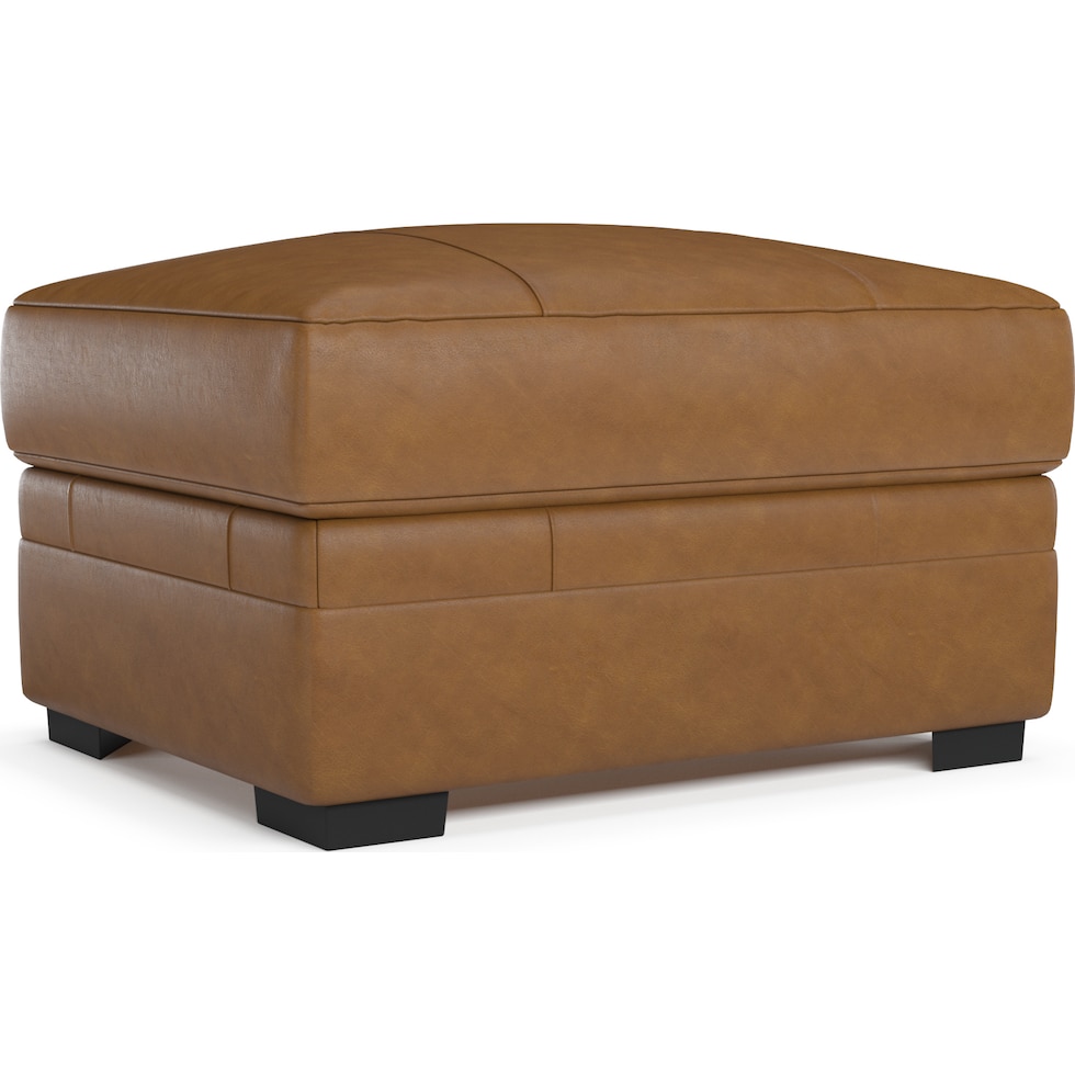 winston light brown ottoman   