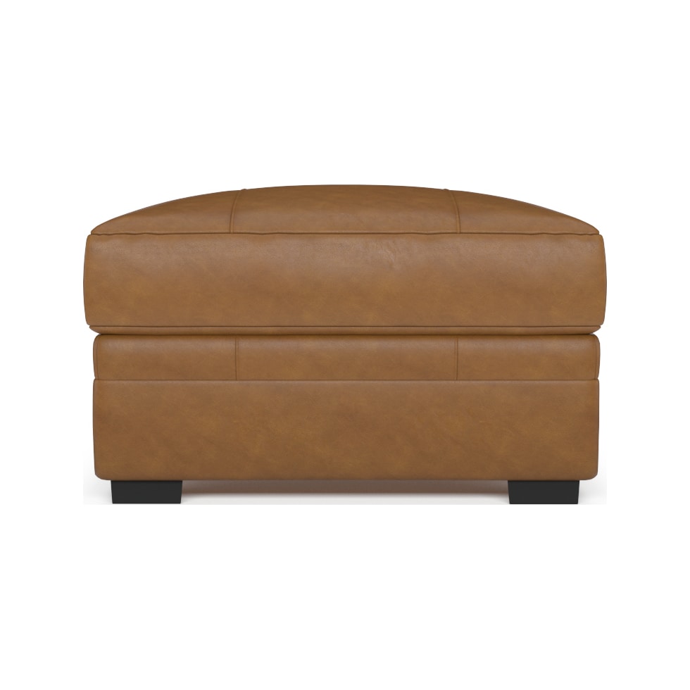 winston light brown ottoman   