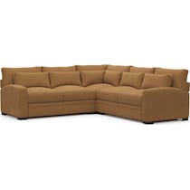 winston light brown sectional   