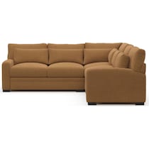 winston light brown sectional   