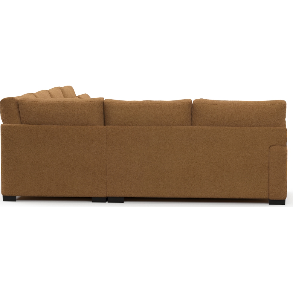 winston light brown sectional   