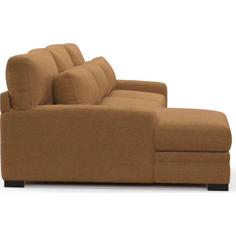 winston light brown sectional   