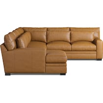 winston light brown sectional   