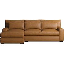 winston light brown sectional   
