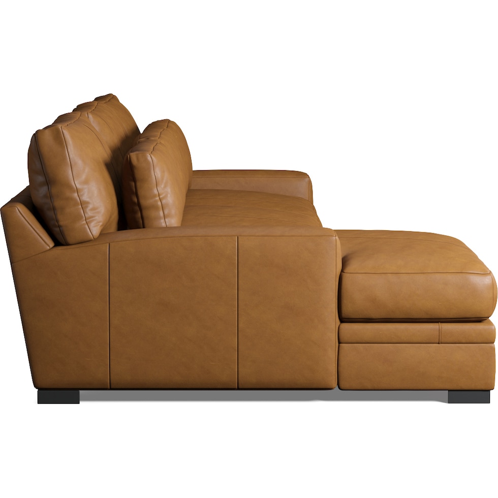winston light brown sectional   