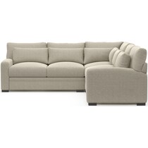 winston light brown sectional   