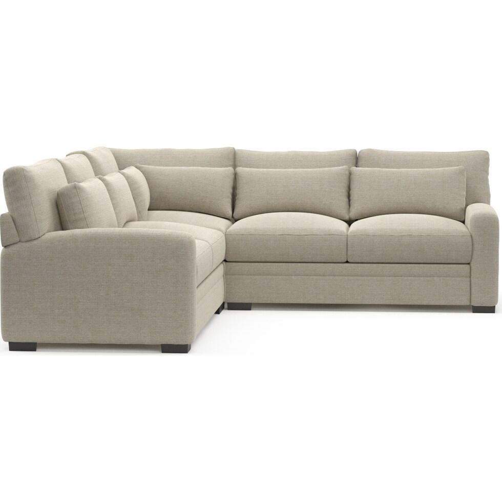 winston light brown sectional   