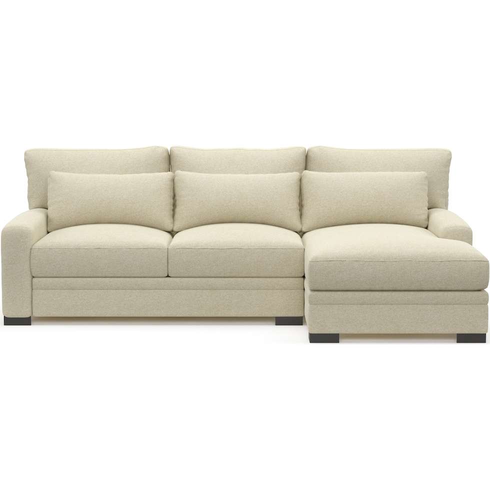 winston light brown sectional   