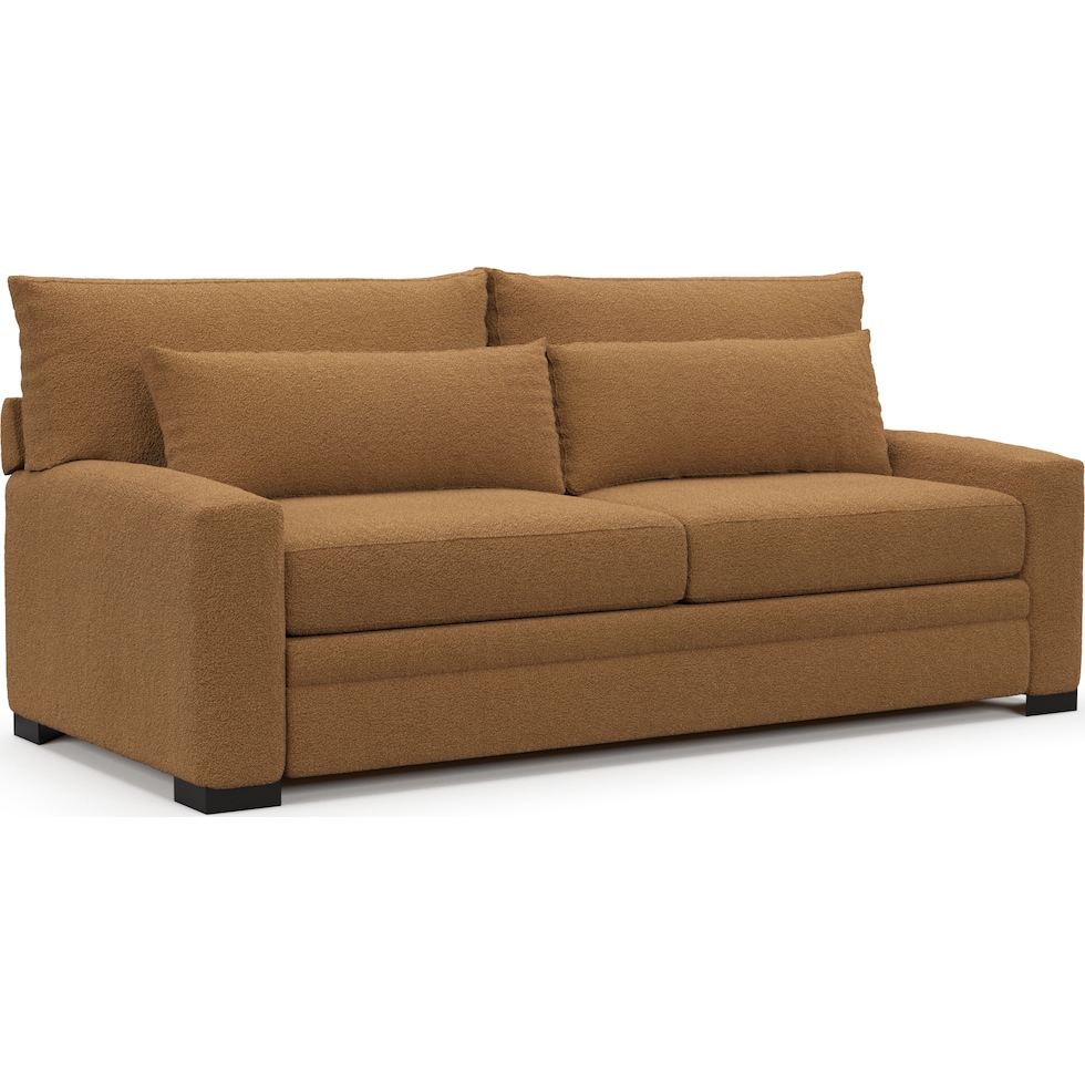 winston light brown sofa   