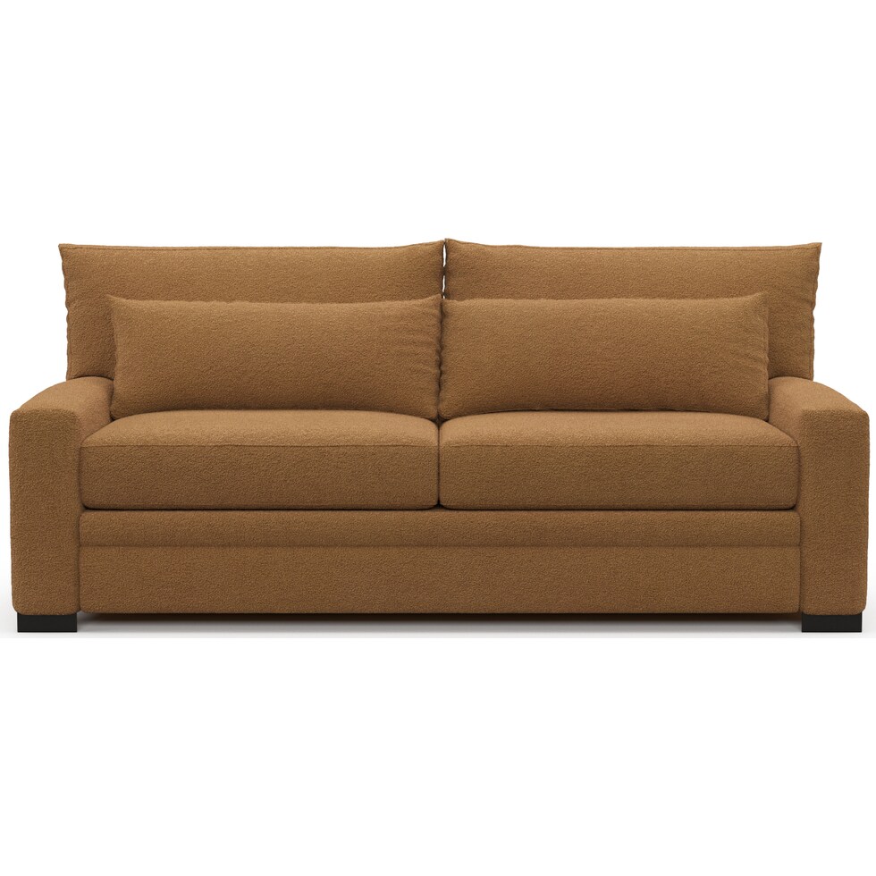 winston light brown sofa   