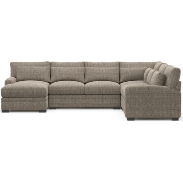 Winston Hybrid Comfort 4-Piece Sectional with Left-Facing Chaise - Mason Flint