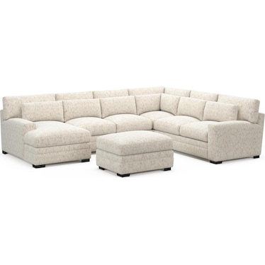 Winston 5-Piece Sectional with Chaise and Ottoman