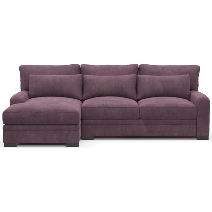 Winston Foam Comfort 2-Piece Sectional with Left-Facing Chaise - Bella Thistle