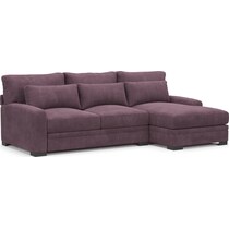 winston purple sectional   