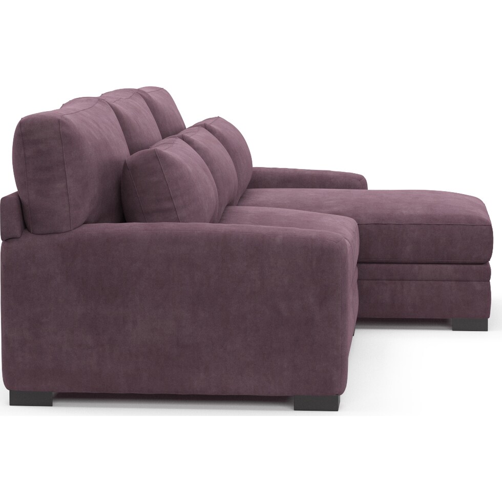 winston purple sectional   