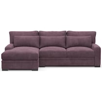 winston purple sectional   