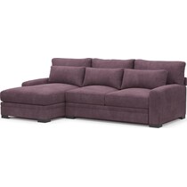 winston purple sectional   