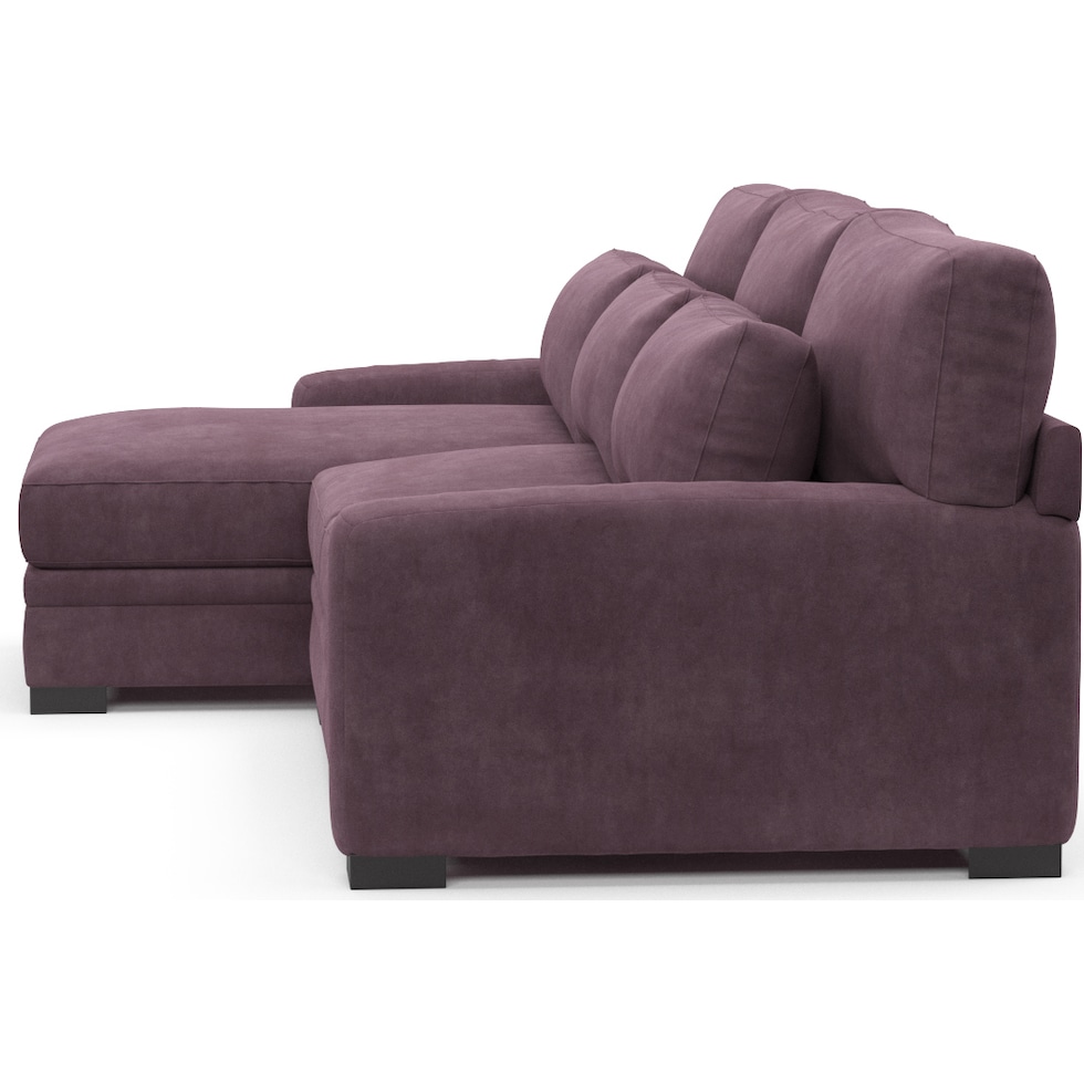winston purple sectional   