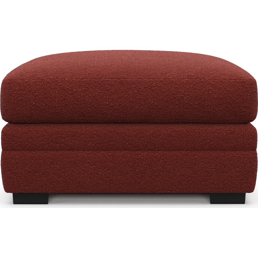 winston red ottoman   