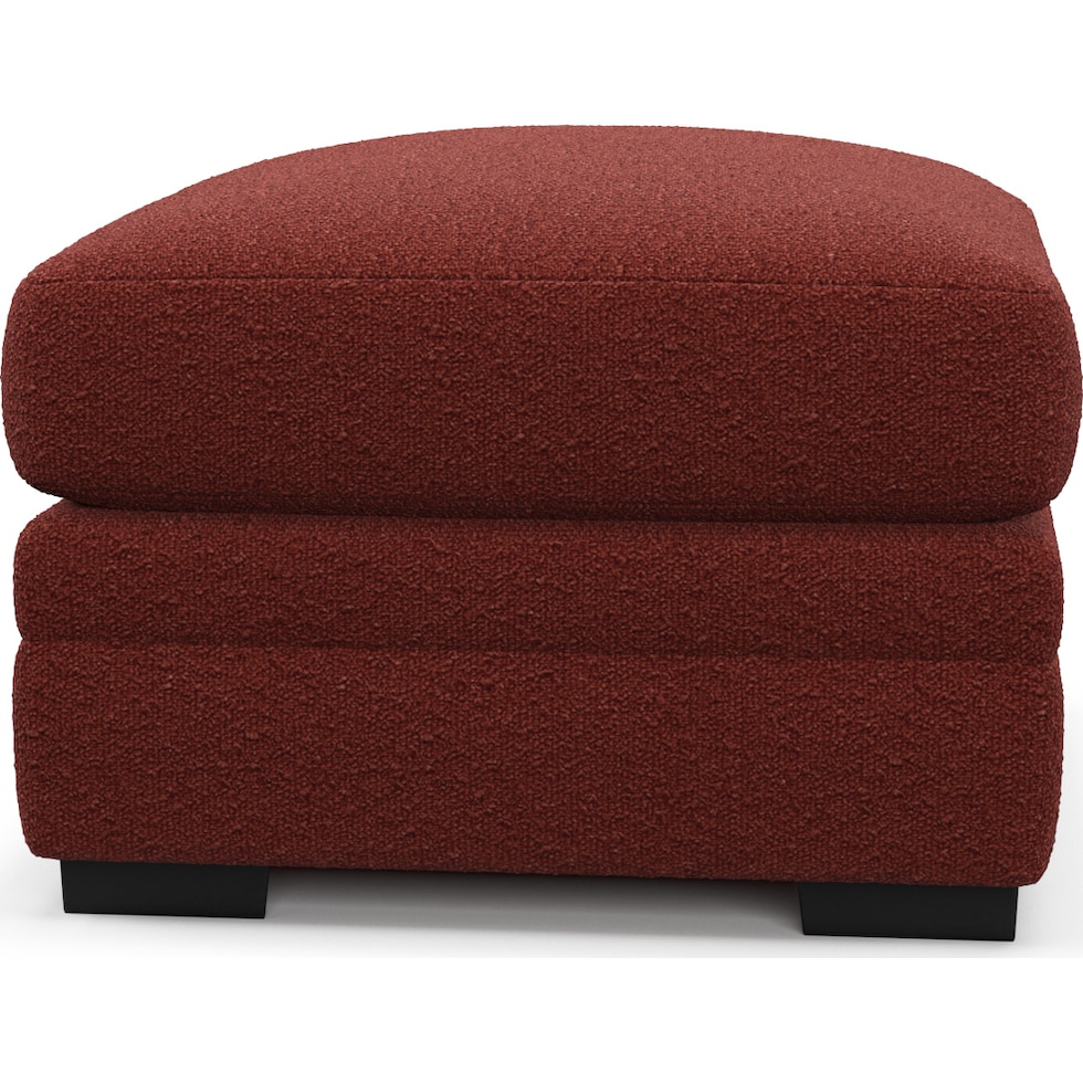 winston red ottoman   