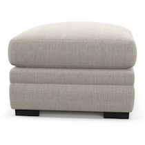 winston white ottoman   