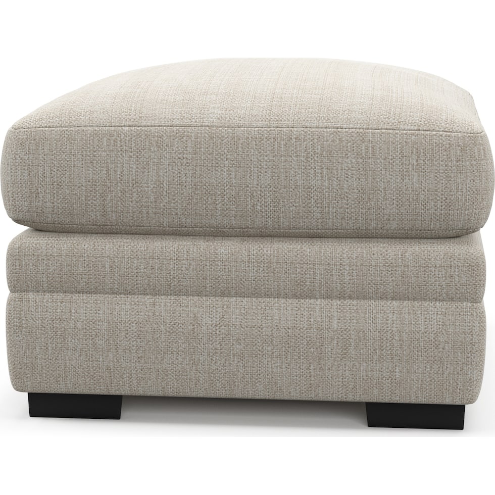 winston white ottoman   