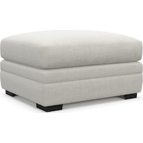 winston white ottoman   