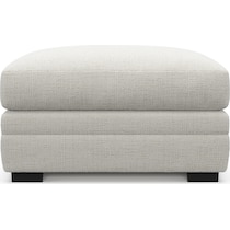 winston white ottoman   